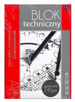 Blok techniczny A4 240g PREMIUM INTERDRUK 2121 Interdruk
