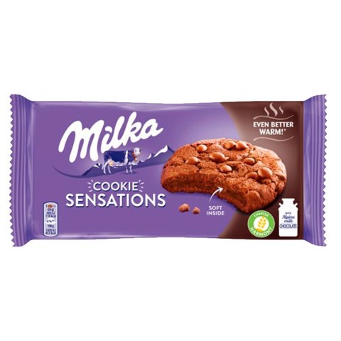 CIASTKA MILKA SENSATION SOFT INSIDE CHOCO 156g kakaowe (ciemne) Milka