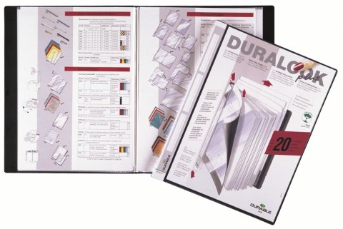DURALOOK_ PLUS, album ofertowy 20 kieszonek PP czarny, DURABLE 243201 Durable