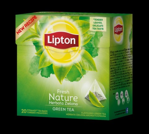 Herbata LIPTON PIRAMID GREEN TEA FRESH NATURE 20t zielona Lipton