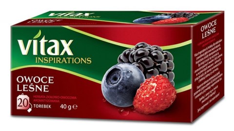 Herbata VITAX INSPIRATIONS OWOCE LEŚNE 20t*2g zawieszka Vitax