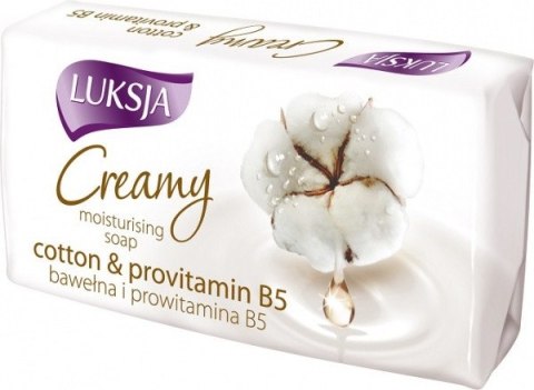 LUKSJA Mydło kostka 90g CREAMY COTTON&PROVITAMINY 48735 Luksja LUKSJA Mydło kostka 90g CREAMY COTTON&PROVITAMINY 48735 Luksja