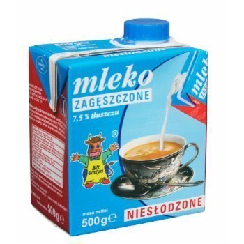 Mleko GOSTYŃ 7,5% zagęszczone niesłodzone 500g Gostyń