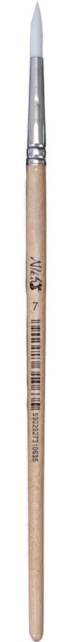 Pędzle nylonowe okrągłe nr7 (6) 7007 KOH I NOOR Koh-i-noor