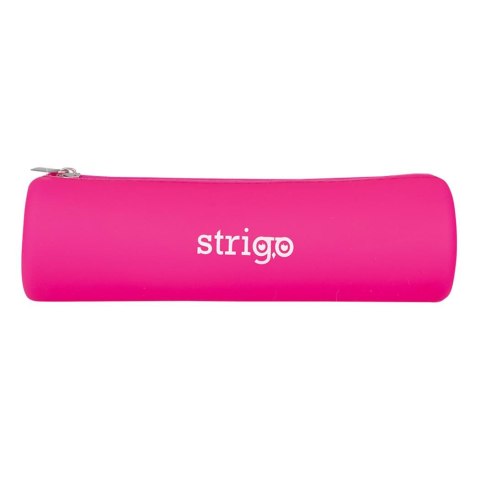 Piórnik silikonowy owalny różowy SSC059 Strigo