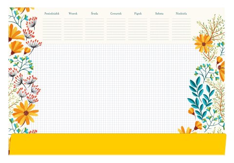 Podkład na biurko-Notes B3-KWIATY, SP-B3-03 Michalczyk i Prokop Michalczyk i Prokop