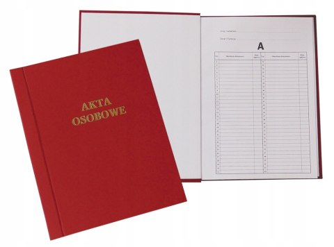 Teczka do akt osobowych oklejana bordo BARBARA Barbara