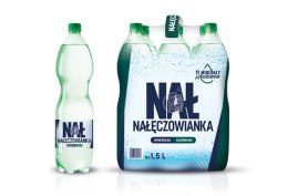Woda NAŁĘCZOWIANKA gazowana 1.5L butelka PET zgrzewka 6 szt. Nałęczowianka