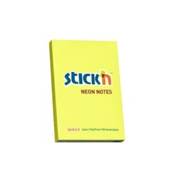 Bloczek STICKN 76x51mm żółty neon 100k 21132 StickN