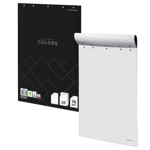 Blok flipchartchart TOPCOLORS 64X90 20K 70G GŁADKI 400169248 Top 2000 Top 2000