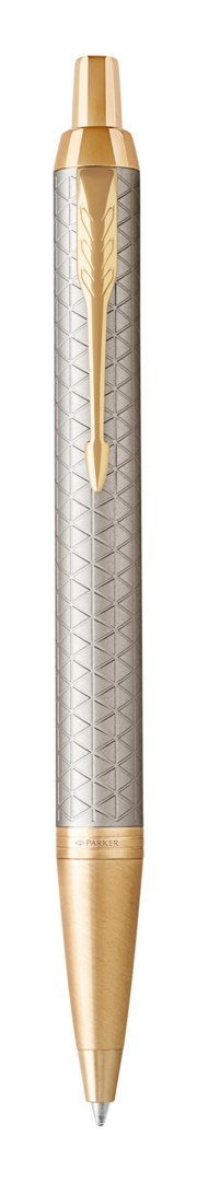 Długopis (niebieski wkład) PARKER IM PREMIUM WARM GREY GT 1931687, giftbox Parker