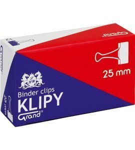 Klip 25mm 12szt (1 cal) czarny GRAND 110-1093 Grand Klip 25mm 12szt (1 cal) czarny GRAND 110-1093 Grand