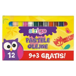 Pastele olejne 12 kolorów STRIGO SSC027 Strigo