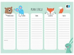 Plan lekcji A4 B&B KIDS PASTEL INTERDRUK Interdruk