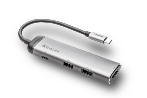 Stacja dokująca VERBATIM MULTIMEDIA ADAPTER HUB Type-C to 2xUSB HDMI 49140 VMMA1 Verbatim
