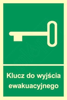 Tabliczka Klucz do wyjścia ewakuacyjnego 150x205 ZZ-21e/7163ZN (X) Reis