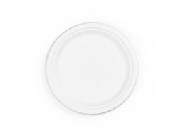 Talerz z trzciny cukrowej okrągły 23cm, biały, op. 50 szt. 100% biodegradowalny 45190/35010 Papstar