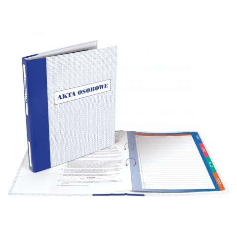 Teczka do akt osobowych FILE A4 - biało-niebieski 1200g 35mm 89100 Titanum