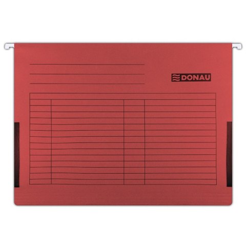 Teczka zaw.A4 czerw z boczkami płóciennymi 7420905-04 DONAU Donau