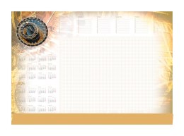 Terminarz -Planer A2 z listwą 2025 Zegar Michalczyk i Prokop T-1-A2-4 kalendarz biuwar Michalczyk i Prokop