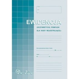 Vu73-u Ewid.(oczyw)pomyłek z kasy rej.A4 Michalczyk i Prokop Michalczyk i Prokop