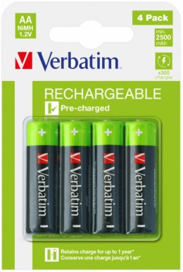 Akumulatory VERBATIM HR6 AA 2500 mAh BLISTER 4szt. 49517 Verbatim