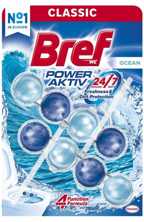 BREF Zawieszka WC POWER AKTIV 2x50g Ocean barwiące 93698 Bref