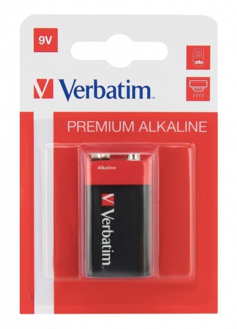 Bateria VERBATIM ALKALICZNE 9V BLISTER 1szt. 49924 Verbatim