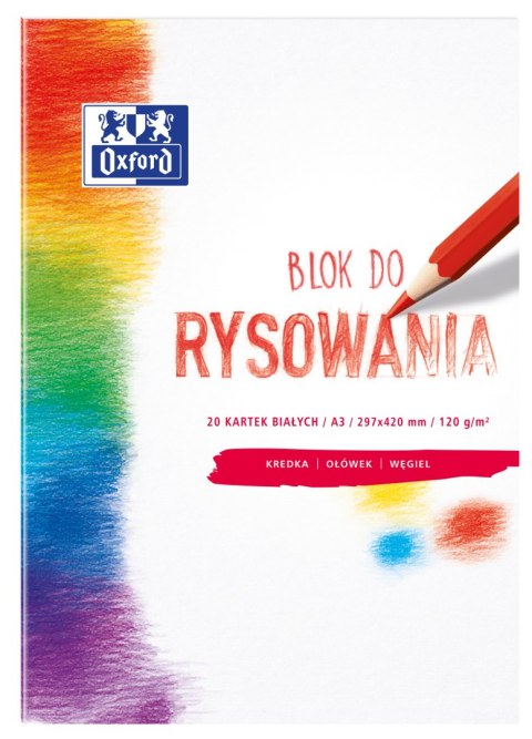 Blok rysowania OXFORD A3 20k 120G biały 400093197 Oxford