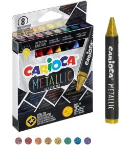 Kredki świecowe CARIOCA metaliczne 8 kolorów (43163) 170-2568 Grand