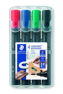 Marker Lumocolor, wodoodporny, okrągły, 4 kol. (2, 3, 5, 9) w etui box, Staedtler S 352 WP4 Staedtler