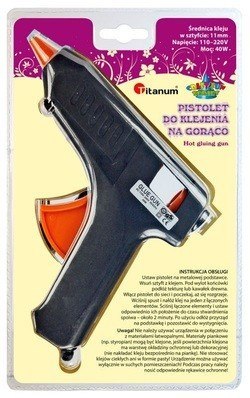 Pistolet do kleju na gorąco 40W 11mm 365218 43025 TITANUM Titanum