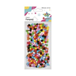 Pompony mix kolorów 380sztuk 7mm 340950 TITANUM Titanum