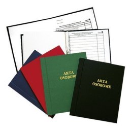 Teczka akt osobowych WARTA oklejana ABCDE1824-339-101 bez tresci zielona Warta