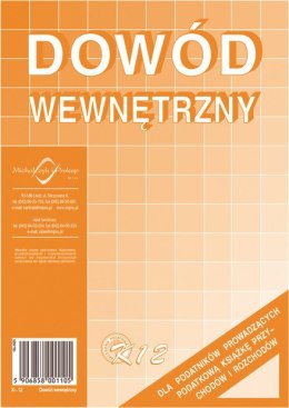 Dowód_wewnętrzny dla podatników prowadzących podatkową k.p.i.r.K-12 Michalczyk i Prokop Michalczyk i Prokop
