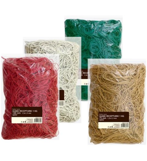 Gumki recepturki 30 mm, średnica 30 mm GRAND 130-1677 1kg 1,5x1,5mm Grand