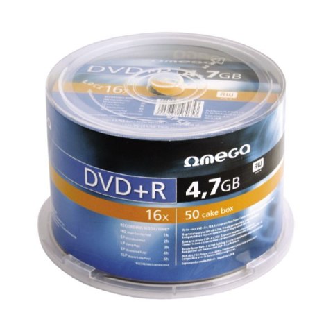 Płyta OMEGA DVD+R 4,7GB 16X CAKE (50) OMD1650+ -a Platinet