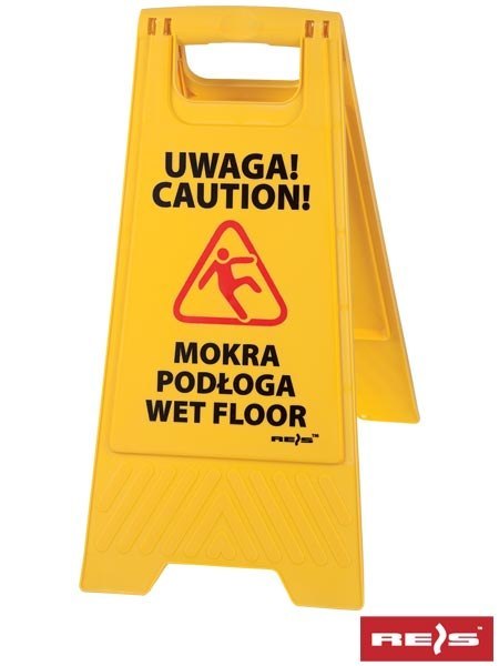Stojak ze znakiem Wet FLOOR / MOKRA PODŁOGA REIS Reis