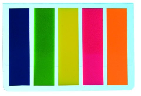 Zakładki indeksująca PET 45x12mm/5x25szt 009354 LEVIATAN D.Rect Zakładki indeksująca PET 45x12mm/5x25szt 009354 LEVIATAN D.Rect
