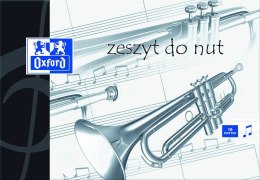 Zeszyt A5 16k, pięciolinia, OXFORD, do nut 100302228 Oxford