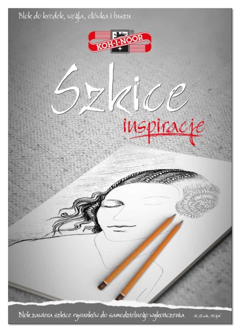 Blok A4 szkice 20k 110g INSPIRACJE BLO-INSZA4 KOH-I-NOOR Koh-i-noor