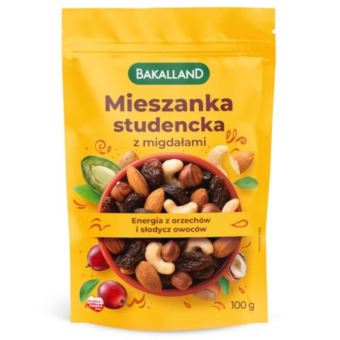 Mieszanka Studencka z migdałami 100g BAKALLAND Bakalland Mieszanka Studencka z migdałami 100g BAKALLAND Bakalland