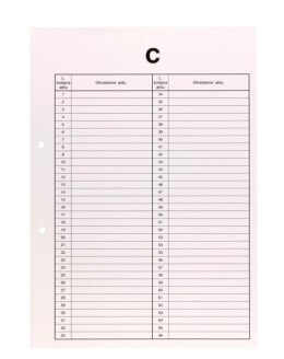 Przekładki do akt osobowych C BIURFOL TD-06 Biurfol