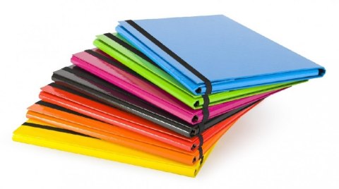 Teczka skrzydłowa z gumką CARIBIC 2cm różowa VAUPE, 342/11 VauPe