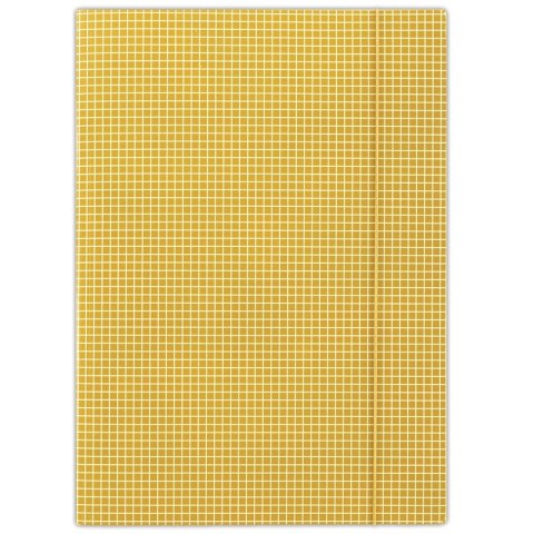 Teczka z gumką w kratkę pomarańczowa DONAU FEP12 kratka Donau