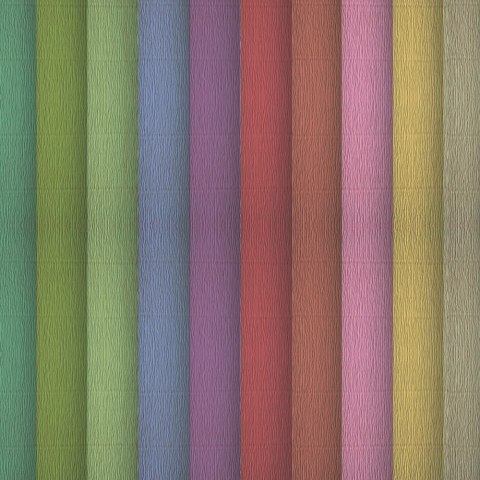 Bibuła marszczona Creatinio 50x200 mix pastelowy komplet 10 sztuk 400153932 TOP-2000 Top 2000