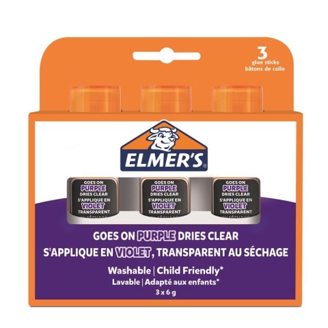 Klej purple w sztyfcie 6g, 3 na blistrze ELMERS 2136613 Elmers Klej purple w sztyfcie 6g, 3 na blistrze ELMERS 2136613 Elmers