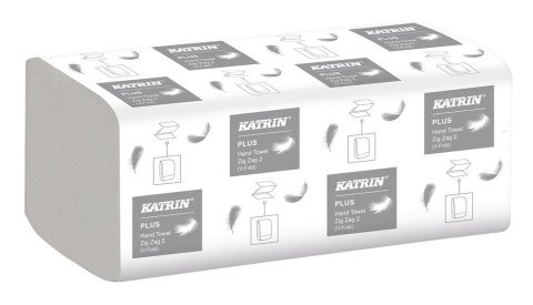 Ręczniki składane KATRIN PLUS Zig Zag 2W 20x200, Handy Pack, 35311, opakowanie: 20 owijek Katrin