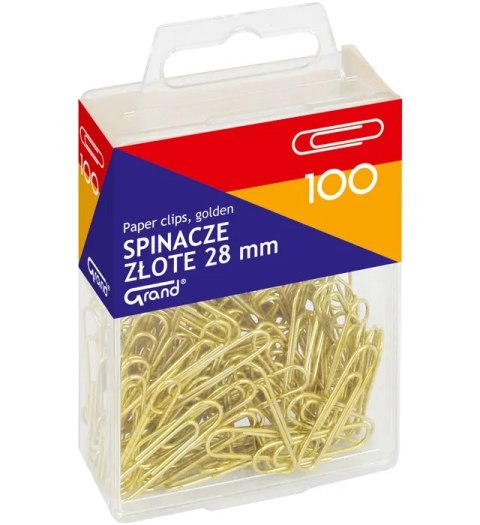 Spinacz złoty R-28 GRAND 100 sztuk T4 110-1633 Grand Spinacz złoty R-28 GRAND 100 sztuk T4 110-1633 Grand